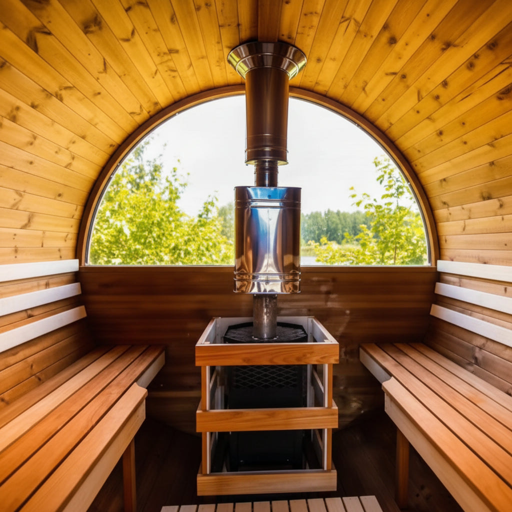 HavenHoop Rustic Barrel Sauna
